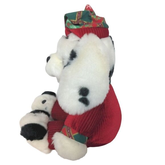 Snowflake Friends Christmas Puppy Dog Plush Slippers Stuffed Animal 14.5" - Picture 4 of 5